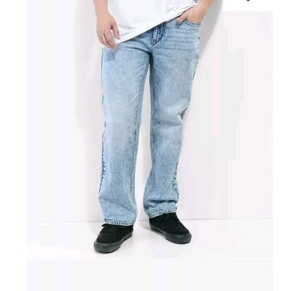 Empyre Skids Turnt Relaxed Fit Baggy Loose Fit Denim Skate Pants Sk8 32x31